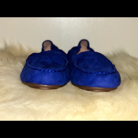 Taryn Rose Blue Suade Flats - Picture 2 of 4